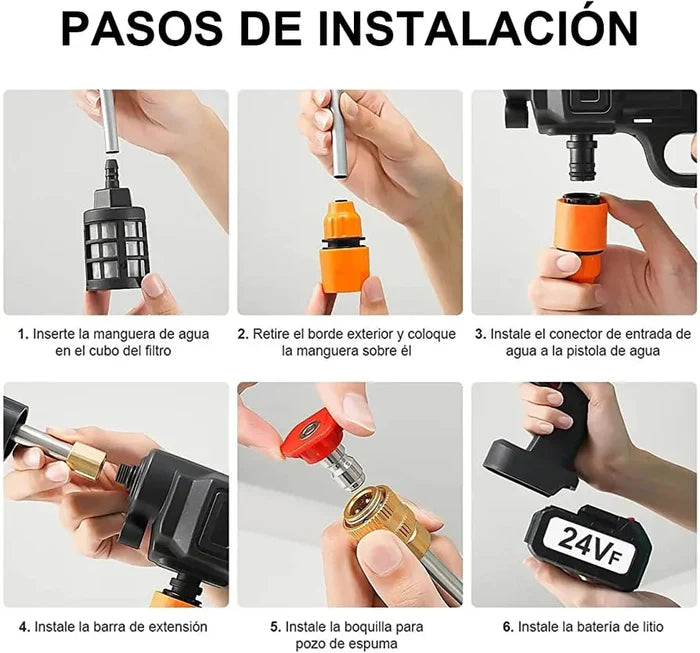 Hidrolavadora Portátil Recargable 2